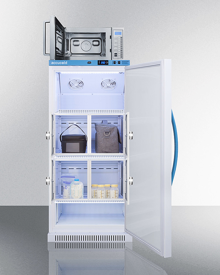 Summit 8 cu.ft. MOMCUBE Breast Milk Refrigerator/Microwave Combination Refrigerator Accessories Summit Appliance   