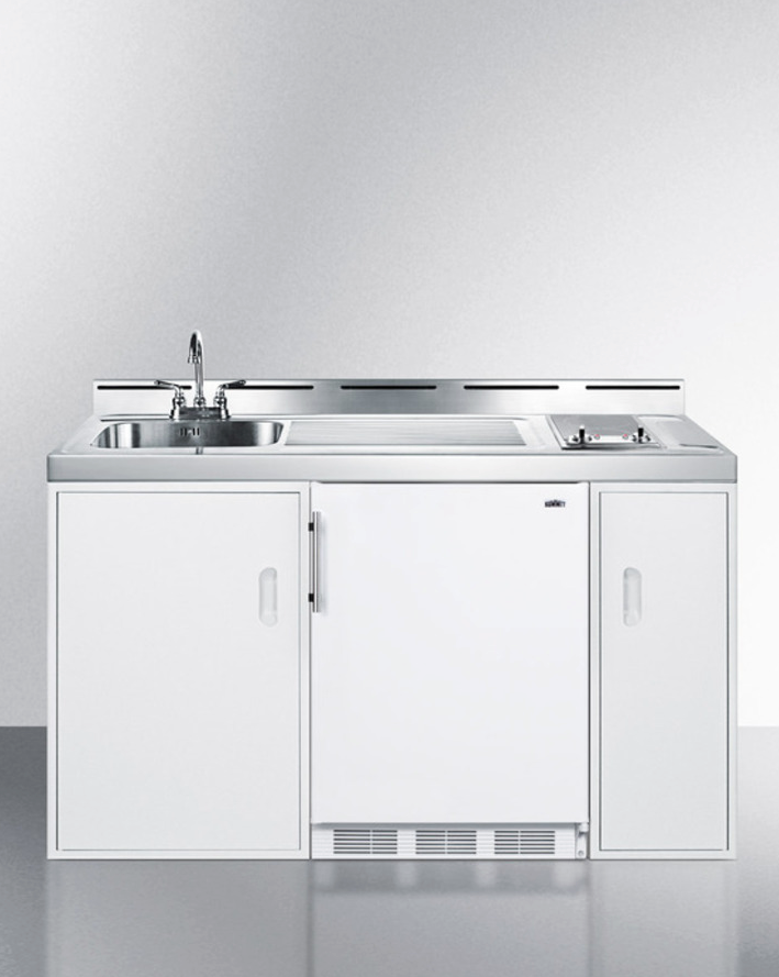 Summit 60" Wide All-In-One Kitchenette Refrigerator Accessories Summit Appliance   