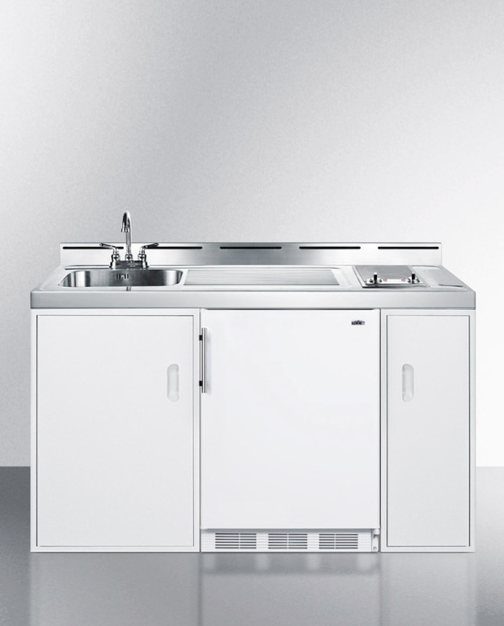 Summit 60" Wide All-In-One Kitchenette Refrigerator Accessories Summit Appliance   