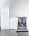 Summit 71" Wide All-In-One Kitchenette with Dishwasher Refrigerator Accessories Summit Appliance   