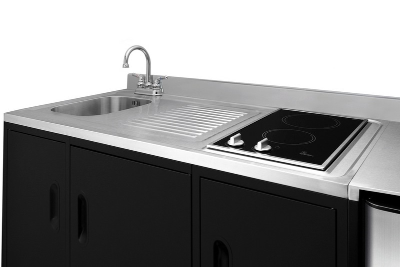 Summit 72" Wide All-In-One Kitchenette, ADA Counter Height Refrigerator Accessories Summit Appliance   