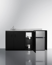 Summit 72" Wide All-In-One Kitchenette, ADA Counter Height Refrigerator Accessories Summit Appliance   