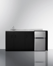 Summit 72" Wide All-In-One Kitchenette, ADA Counter Height Refrigerator Accessories Summit Appliance   