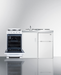 Summit 60" Wide All-in-One Kitchenette with Gas Range Refrigerator Accessories Summit Appliance   
