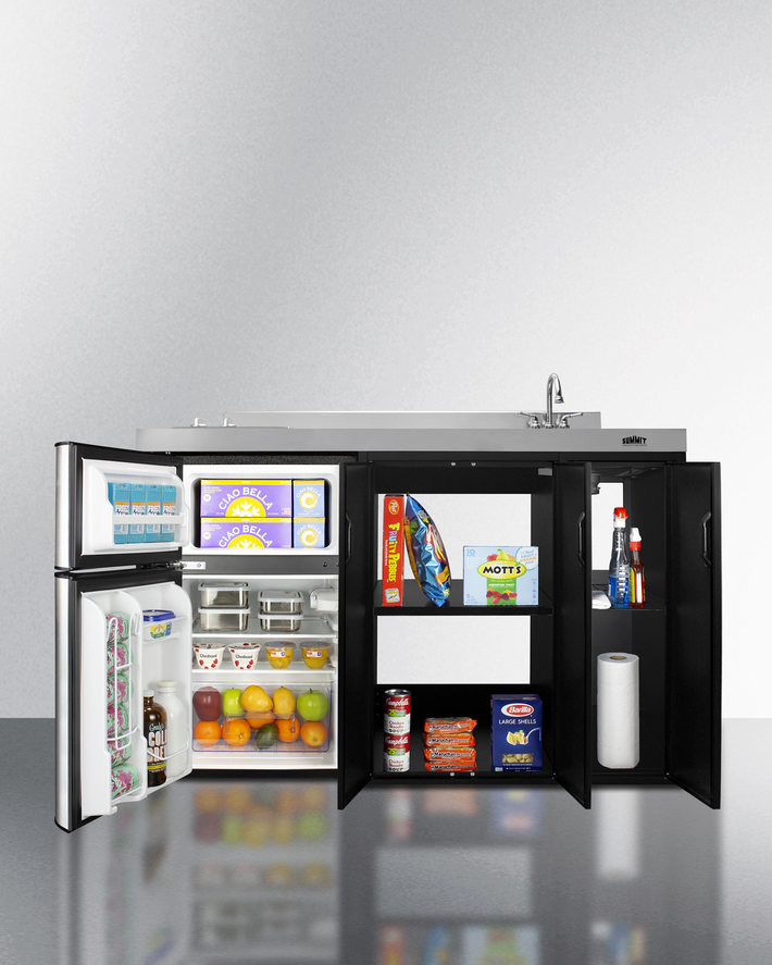 Summit 54" Wide All-In-One Kitchenette Refrigerator Accessories Summit Appliance   