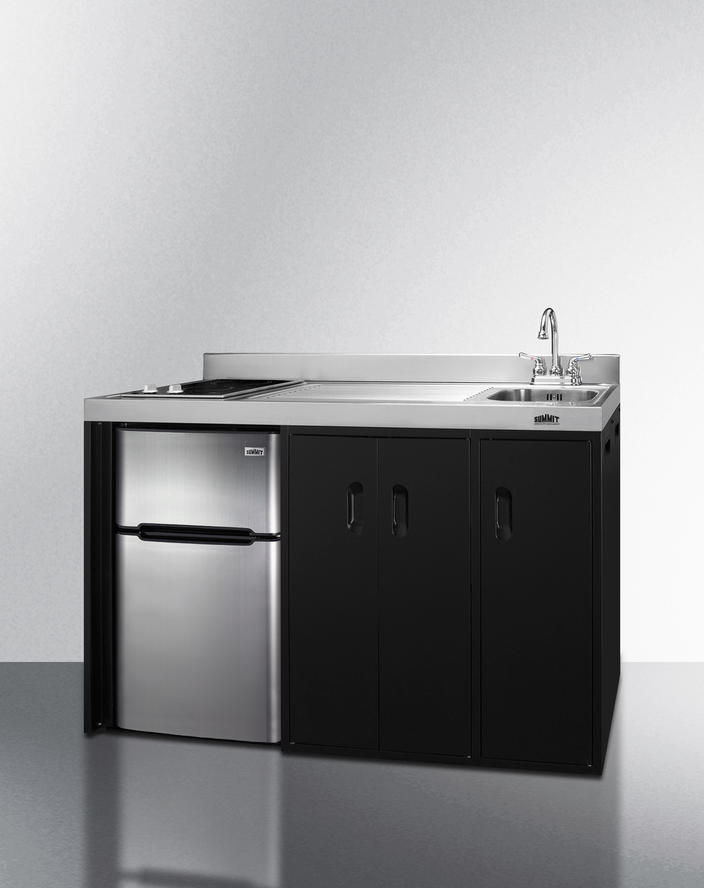 Summit 54" Wide All-In-One Kitchenette Refrigerator Accessories Summit Appliance   
