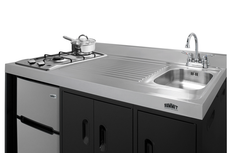 Summit 54" Wide All-In-One Kitchenette Refrigerator Accessories Summit Appliance   