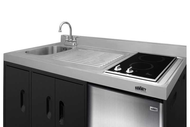 Summit 54" Wide All-In-One Kitchenette Refrigerator Accessories Summit Appliance   