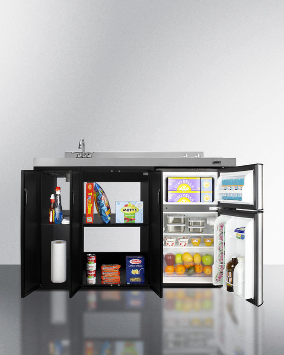 Summit 54" Wide All-In-One Kitchenette Refrigerator Accessories Summit Appliance   