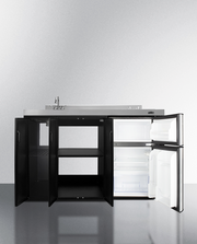 Summit 54" Wide All-In-One Kitchenette Refrigerator Accessories Summit Appliance   