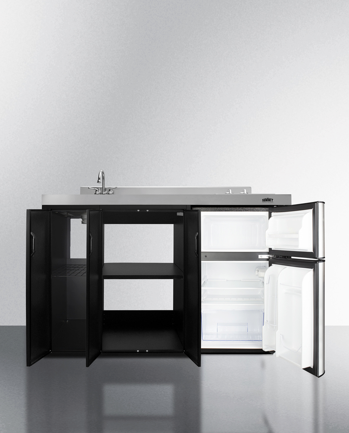 Summit 54" Wide All-In-One Kitchenette Refrigerator Accessories Summit Appliance   