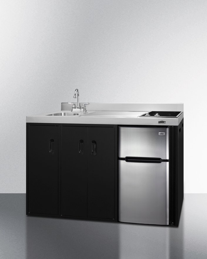 Summit 54" Wide All-In-One Kitchenette Refrigerator Accessories Summit Appliance   