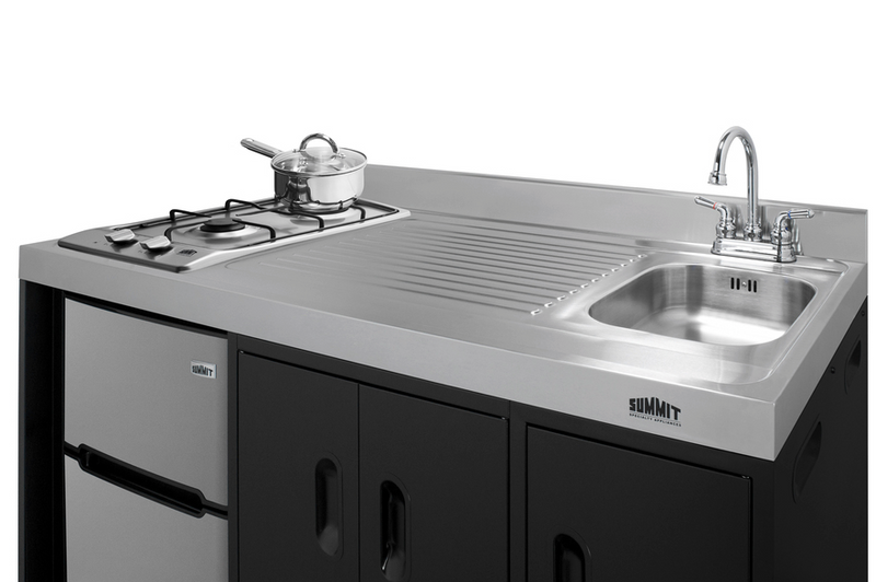 Summit 54" Wide All-In-One Kitchenette Refrigerator Accessories Summit Appliance   