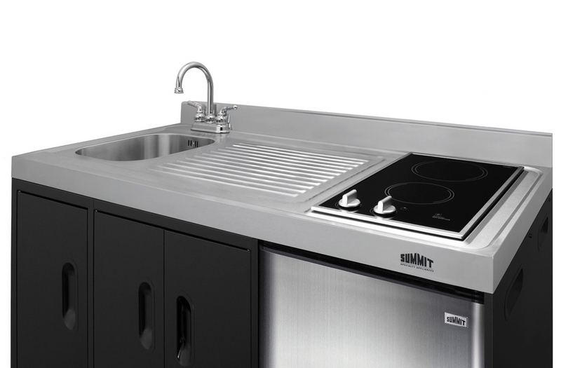 Summit 54" Wide All-In-One Kitchenette Refrigerator Accessories Summit Appliance   