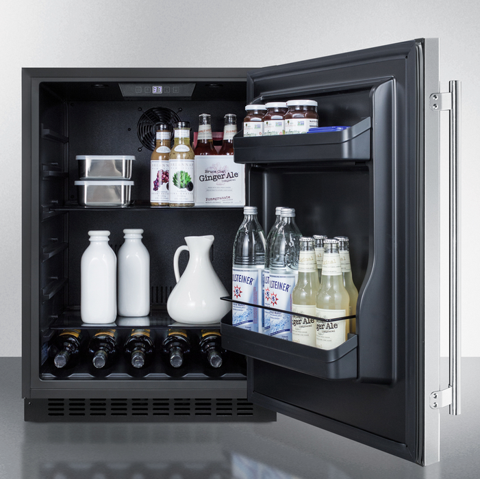 Summit 74" Wide Casework Suite with Beverage Center and Microwave, ADA Height Refrigerator Accessories Summit Appliance   