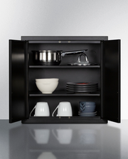 Summit Black 18" Wide Wall Cabinet Refrigerator Accessories Summit Appliance   