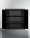 Summit Black 18" Wide Wall Cabinet Refrigerator Accessories Summit Appliance   