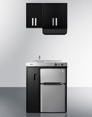 Summit Black 12" Wide Wall Cabinet Refrigerator Accessories Summit Appliance   