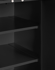 Summit Black 12" Wide Wall Cabinet Refrigerator Accessories Summit Appliance   