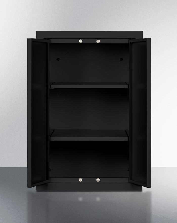 Summit Black 12" Wide Wall Cabinet Refrigerator Accessories Summit Appliance   