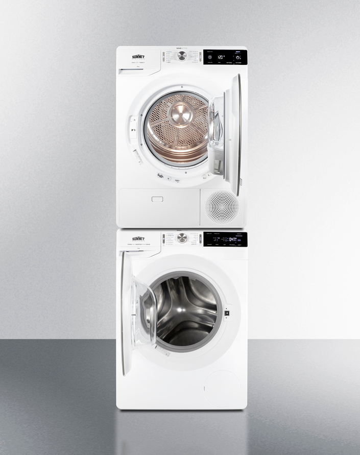 Summit Washer/Heat Pump Dryer Combination Refrigerator Accessories Summit Appliance   