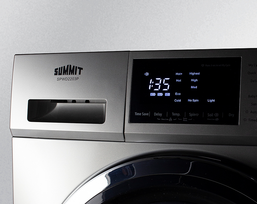 Summit 24" Wide 115V Washer/Dryer Combo Refrigerator Accessories Summit Appliance   