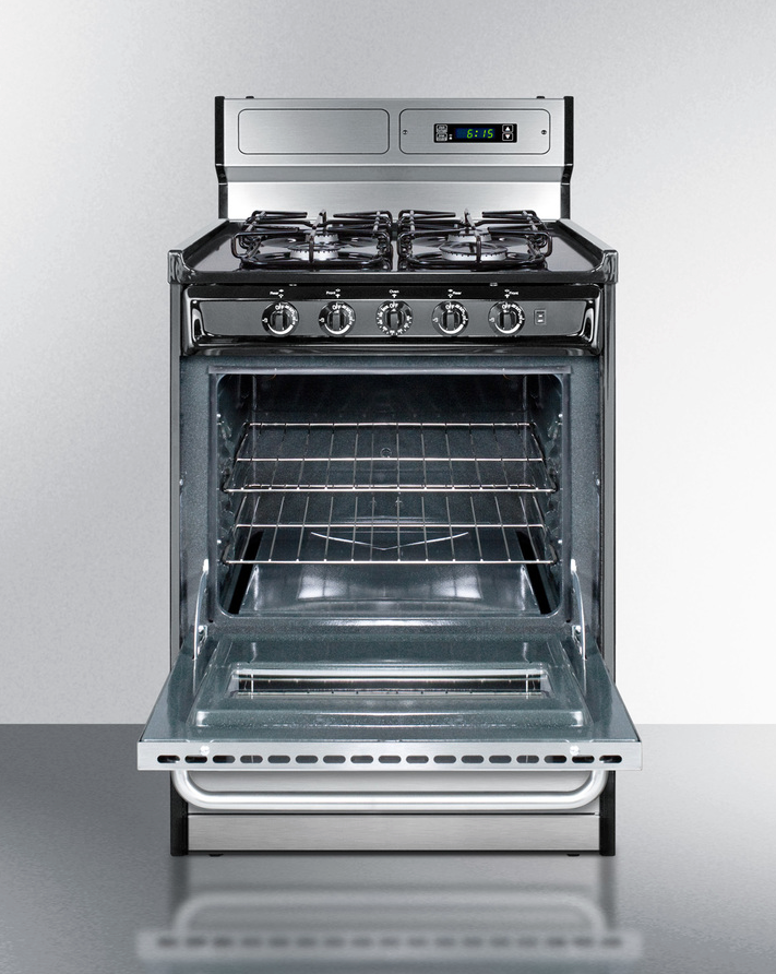 Summit 24" Wide Gas Range, Sealed Burners Refrigerator Accessories Summit Appliance   