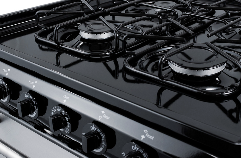 Summit 24" Wide Gas Range, Sealed Burners Refrigerator Accessories Summit Appliance   