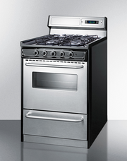 Summit 24" Wide Gas Range, Sealed Burners Refrigerator Accessories Summit Appliance   