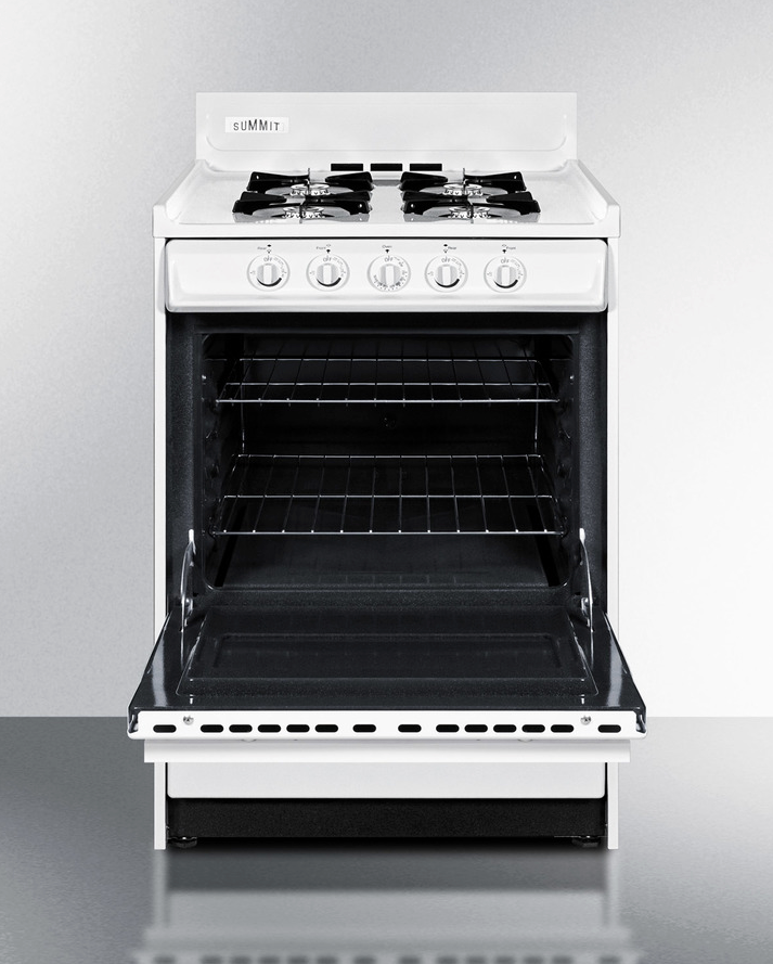 Summit 24" Wide Propane Gas Range, Battery Start Refrigerator Accessories Summit Appliance   