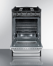 Summit 20" Wide Gas Range, Open Burners Refrigerator Accessories Summit Appliance   