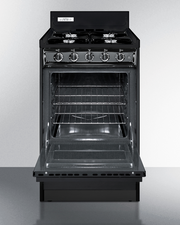 Summit 20" Wide Gas Range, Open Burners Refrigerator Accessories Summit Appliance   