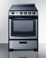 Summit 24" Wide Electric Range & Convertible Hood Refrigerator Accessories Summit Appliance   