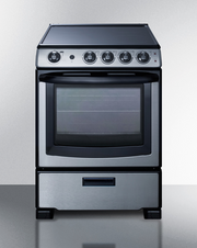 Summit 24" Wide Electric Range & Convertible Hood Refrigerator Accessories Summit Appliance   