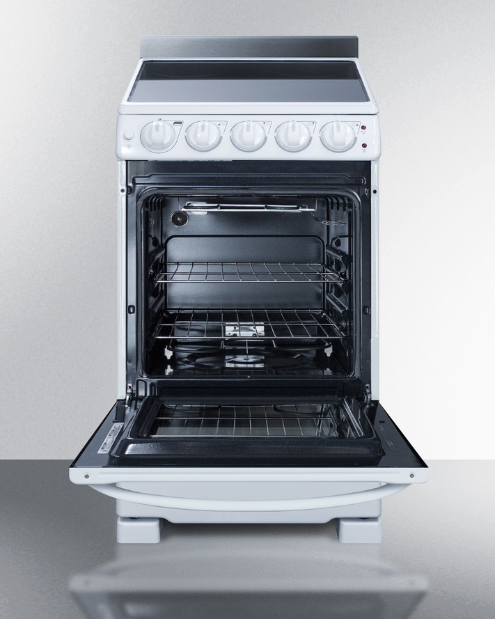 Summit 20" Wide Electric Smooth-Top Range Refrigerator Accessories Summit Appliance   