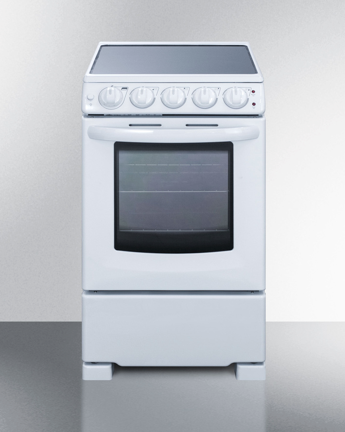 Summit 20" Wide Electric Smooth-Top Range Refrigerator Accessories Summit Appliance   