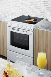 Summit 24" Wide Electric Smooth-Top Range Refrigerator Accessories Summit Appliance   