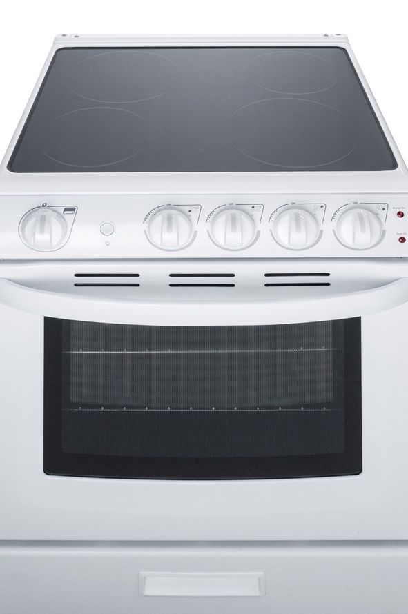 Summit 24" Wide Electric Smooth-Top Range Refrigerator Accessories Summit Appliance   