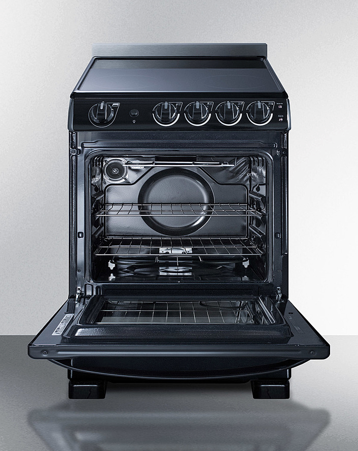 Summit 24" Wide Electric Smooth-Top Range Refrigerator Accessories Summit Appliance   