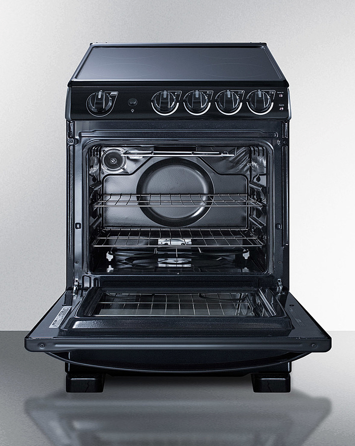 Summit 24" Wide Electric Smooth-Top Range Refrigerator Accessories Summit Appliance   