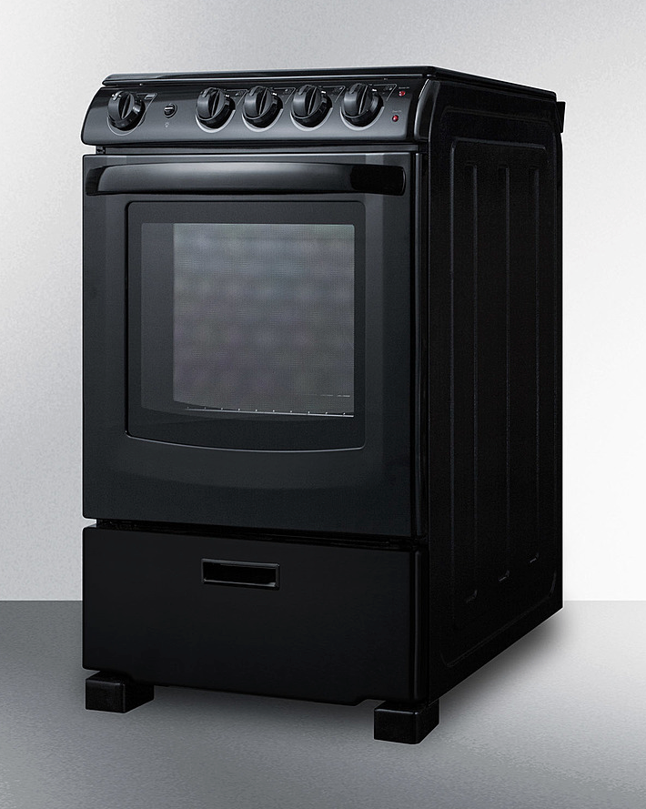 Summit 24" Wide Electric Smooth-Top Range Refrigerator Accessories Summit Appliance   