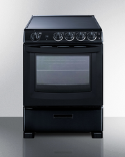 Summit 24" Wide Electric Smooth-Top Range Refrigerator Accessories Summit Appliance   