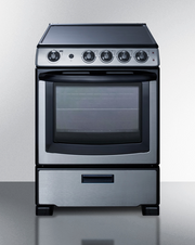 Summit 24" Wide Electric Smooth-Top Range Refrigerator Accessories Summit Appliance   