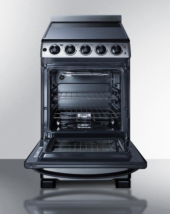 Summit 20" Wide Electric Smooth-Top Range Refrigerator Accessories Summit Appliance   