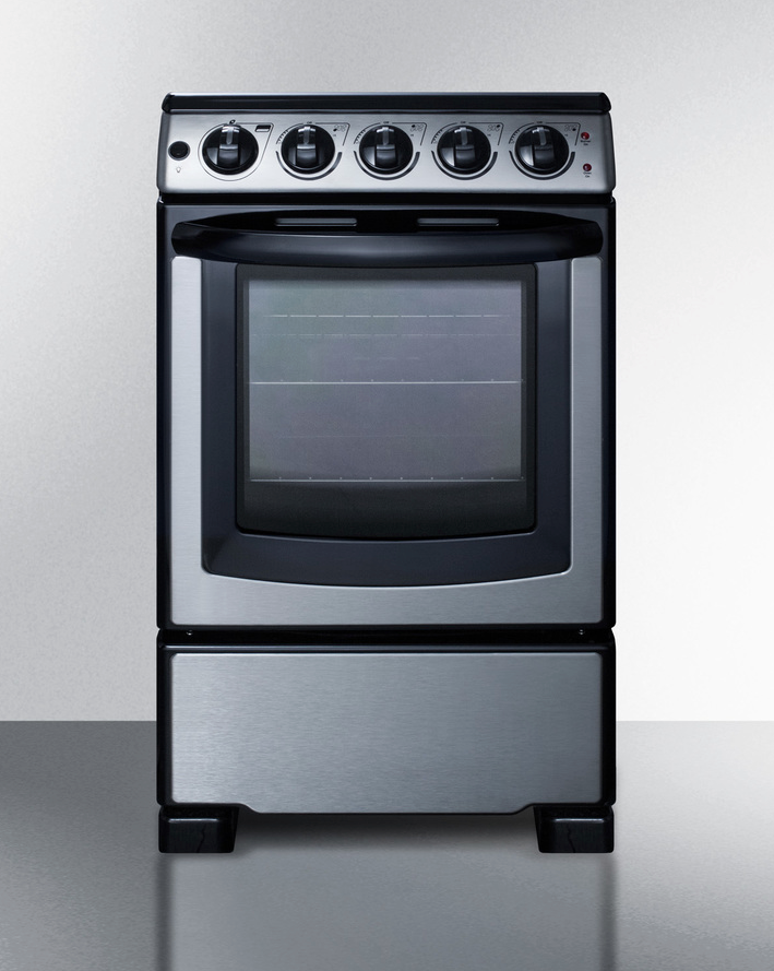 Summit 20" Wide Electric Smooth-Top Range Refrigerator Accessories Summit Appliance   