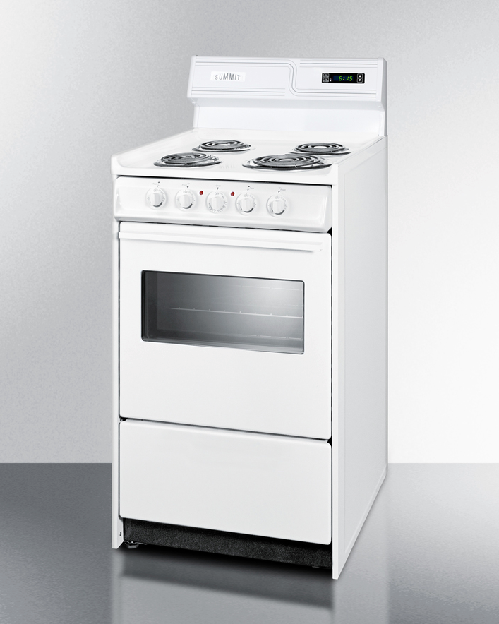 Summit 20" Wide Electric Coil Top Range Refrigerator Accessories Summit Appliance   