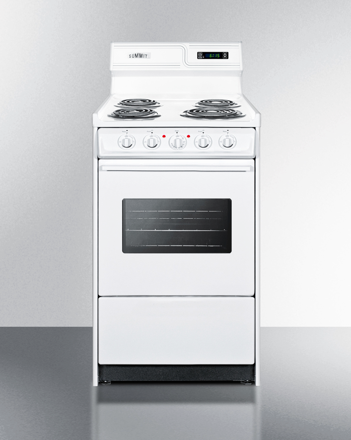 Summit 20" Wide Electric Coil Top Range Refrigerator Accessories Summit Appliance   