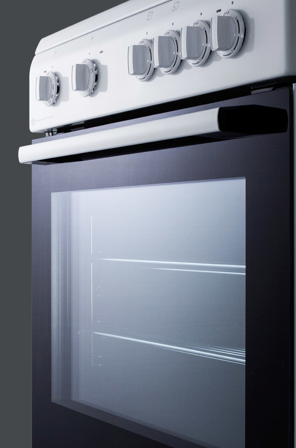 Summit 24" Wide Smooth Top Electric Range Refrigerator Accessories Summit Appliance   