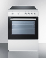 Summit 24" Wide Smooth Top Electric Range Refrigerator Accessories Summit Appliance   