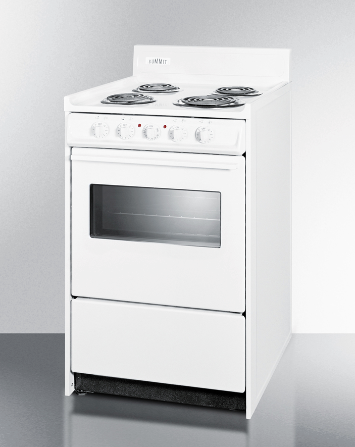 Summit 20" Wide Electric Coil Top Range Refrigerator Accessories Summit Appliance   